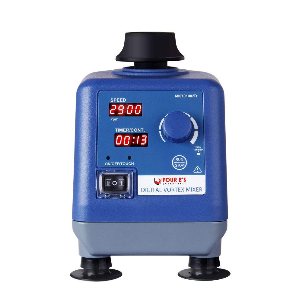 Four E's Laboratory 0-3000 rpm LED Digital Vortex Mixer with Universal Top Mixing Cap, MI0101002D, FESEC0095 Four E's Laboratory 0-3000 rpm LED Digital Vortex Mixer with Universal Top Mixing Cap, MI0101002D, FESEC0095