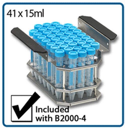 B2000-4-T150, Test tube rack for 41x15ml tubes on B2000 series MyBath Digital Water Bath, BMKE20070