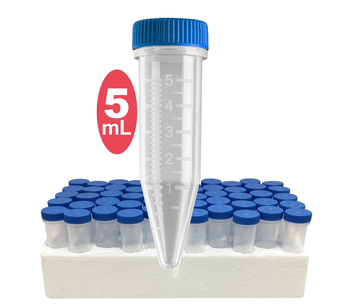 Five-O Screw Cap 5 ml centrifuge tube, Sterile, 10 racks of 50 tubes, 500 tubes total, caps attached, 16 x 64 mm (C2540) (BMKE30325) Five-O Screw Cap 5 ml centrifuge tube, Sterile, 10 racks of 50 tubes, 500 tubes total, caps attached, 16 x 64 mm (C2540) (BMKE30325)