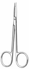 4.5 Inch (11.4cm) Sharp, IRIS Dissection Scissors, Straight, German Stainless Steel, Each, (DBJ-SPS199), INSPS19945