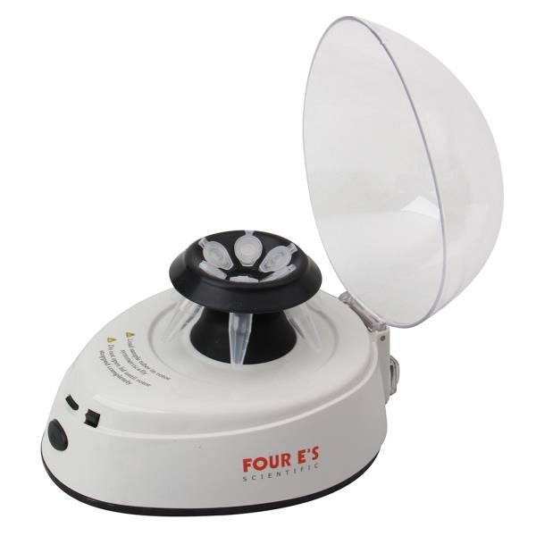 Mini Centrifuge 5400RPM Fixed Speed Laboratory Centrifugal with Interchangeable Rotors for Tubes: 0.2/0.5/1.5/2mL x 6, 0.2ml PCR Tubes x 16 (2 x 8-Strip PCR tubes), FESEC0096