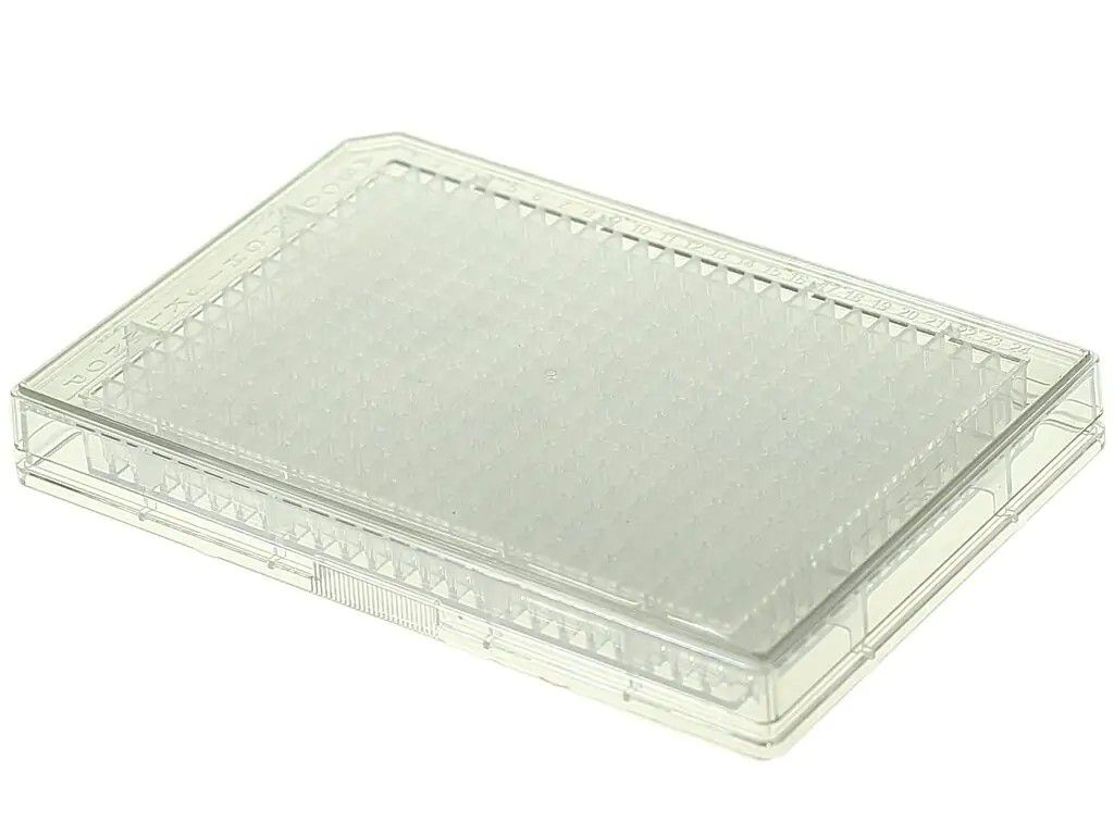 NEST 384 Well Cell Culture Plate, PS, clear, flat bottom, TC, sterile, 1/PK, 100/cs, (761001), NSTF90016