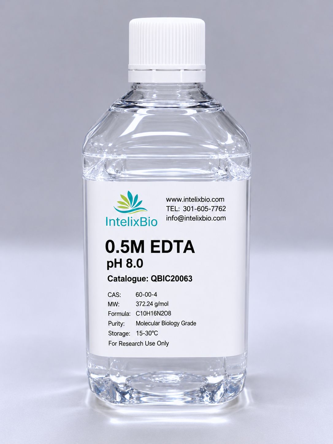 0.5M EDTA pH 8.0 100ML, (351-027-721EA) QBIC20063