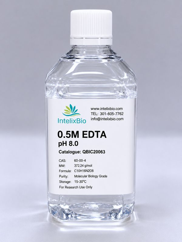 0.5M EDTA pH 8.0 100ML, (351-027-721EA) QBIC20063