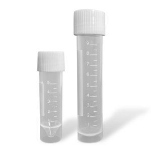 MTCC1811, Transport/Mailing Tubes, 5mL, 16 x 60mm, w/ attached screw-cap, sterile, 10 bags of 100 tubes, 1000/pk (C1811), MTCC1811