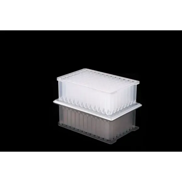 Nest 2.2 mL 96-Well Deep Well Plate, I-Shaped, U-Bottom, Square Well, Sterile, 5/pk, 50/cs (503761) Nest 2.2 mL 96-Well Deep Well Plate, I-Shaped, U-Bottom, Square Well, Sterile, 5/pk, 50/cs (503761)