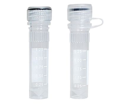 SureSeal™ screw-cap microtubes, 2.0mL (45.5 x 10.5mm) w/ loop caps, sterile, graduated, w/ O-ring, self-standing, caps assembled, 50 per resealable bag, 1000/CS, (C3220-SGL) MTCC3220-SGL