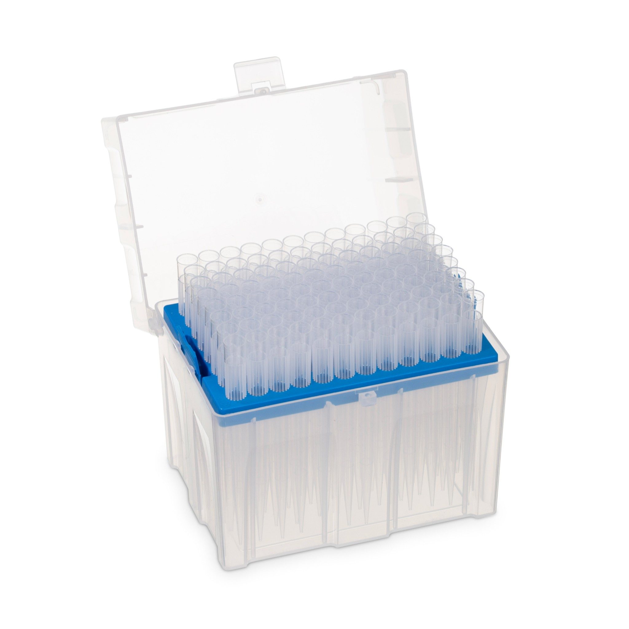 50-1250 µL Sharp Filter (Barrier) Pipette Tips, Low Binding, Universal Fit, Clear, Polypropylene, Sterile, Hinged Rack, 96/Rack, 8 Racks/Pack (77310T) INFT1250-PK