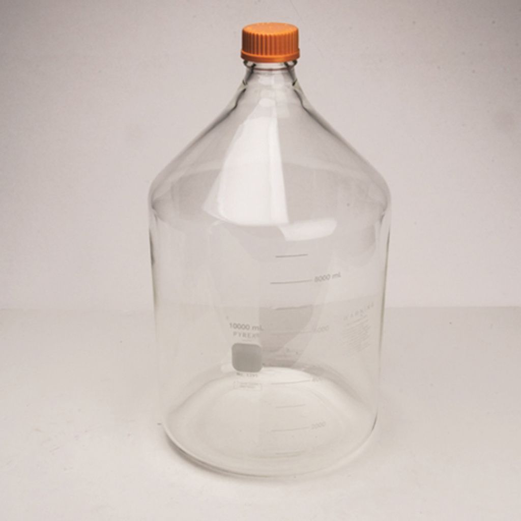 Corning PYREX® 10L Round Media Storage Bottles, with GL45 Screw Cap, 1395-10L, Each Corning PYREX® 10L Round Media Storage Bottles, with GL45 Screw Cap, 1395-10L, Each