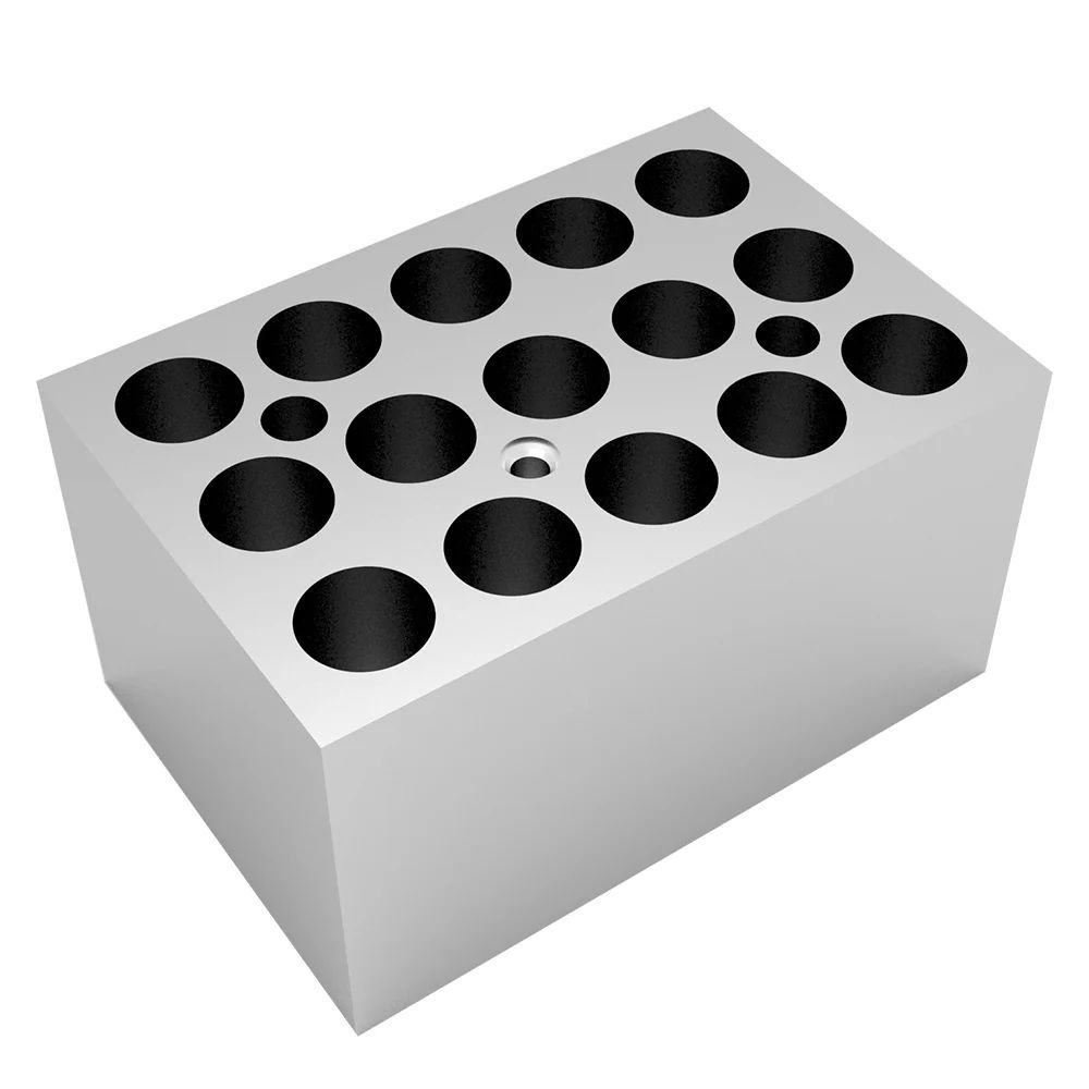 15 x 1.5ml Heat Block for Mini Dry Bath Incubator, Each, FESEC0121