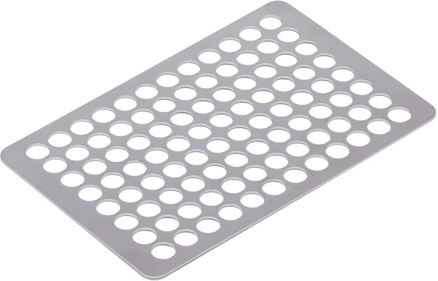 Crystal 0.2 ml Tube holder for Mini Water Bath, Stainless Steel, 96 x 8 mm tubes, Each, WBA12