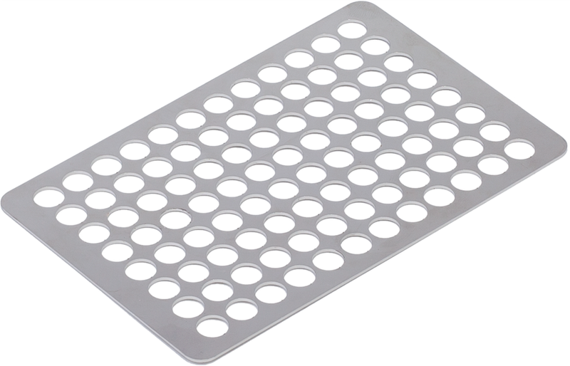 Crystal 0.2 ml Tube holder for Mini Water Bath, Stainless Steel, 96 x 8 mm tubes, Each, WBA12