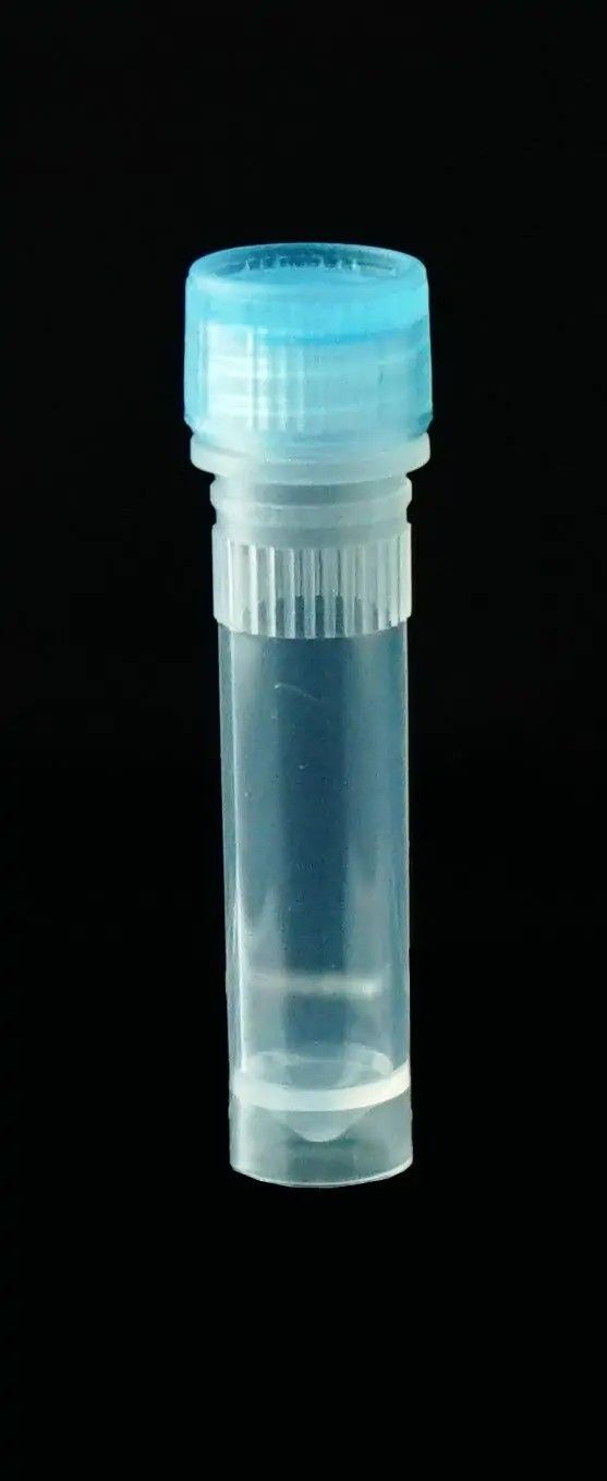 NEST 2 mL Screw Cap Microcentrifuge Tubes, Self Standing, Assorted Color Caps on: Blue, Red, Yellow, Purple, Green. External, Sealing Ring, Sterile, 50/bag, 500/pk, 2000/cs, (635002-A), NSTF90200