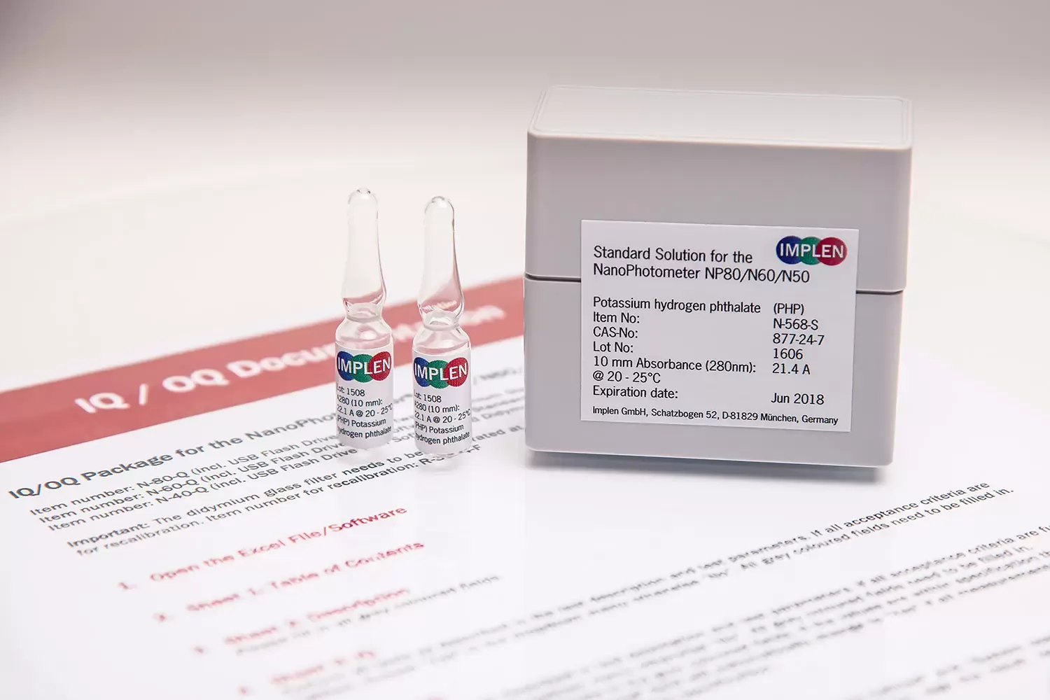 Implen Certified Holmium Glass and Neutral Density Glass Filter 9N & 3N Glass Filter set for the control of wavelength accuracy of the NanoPhotometer® NP80 and C40 (cuvette) (N-4080-HNF) IPLD20053
