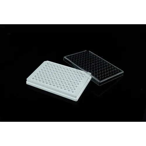 96 Well Cell Culture Plate, white frame with clear PS bottom, Flat bottom,  TC Treated, Sterile, 1/pack, 30/cs, INTP0096WBCB