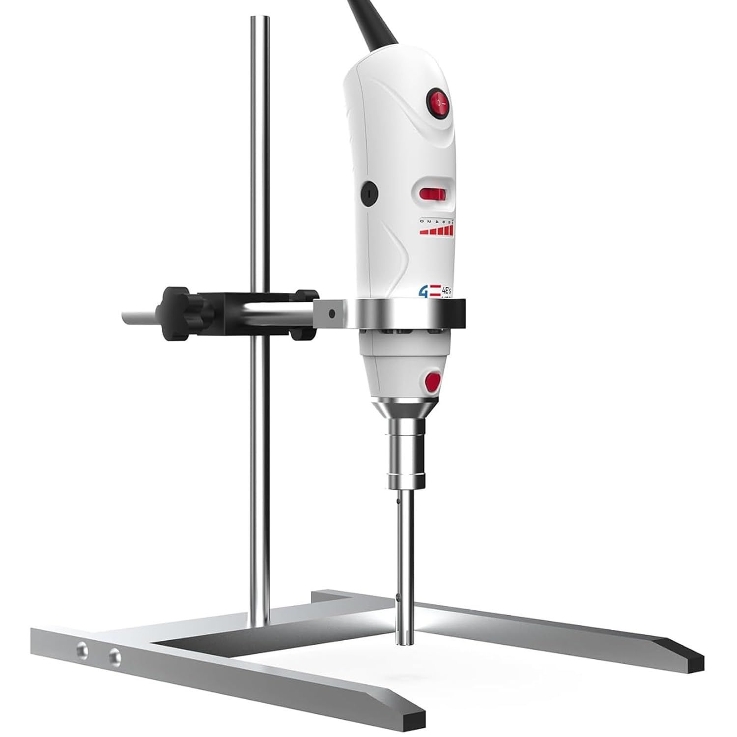 Handheld Homogenizer, 8,000- 30,000 RPM, 10 Speeds, Including 10mm Stainless Steel Probe (for 1-250ml Sample) and Stand, FESEC0108