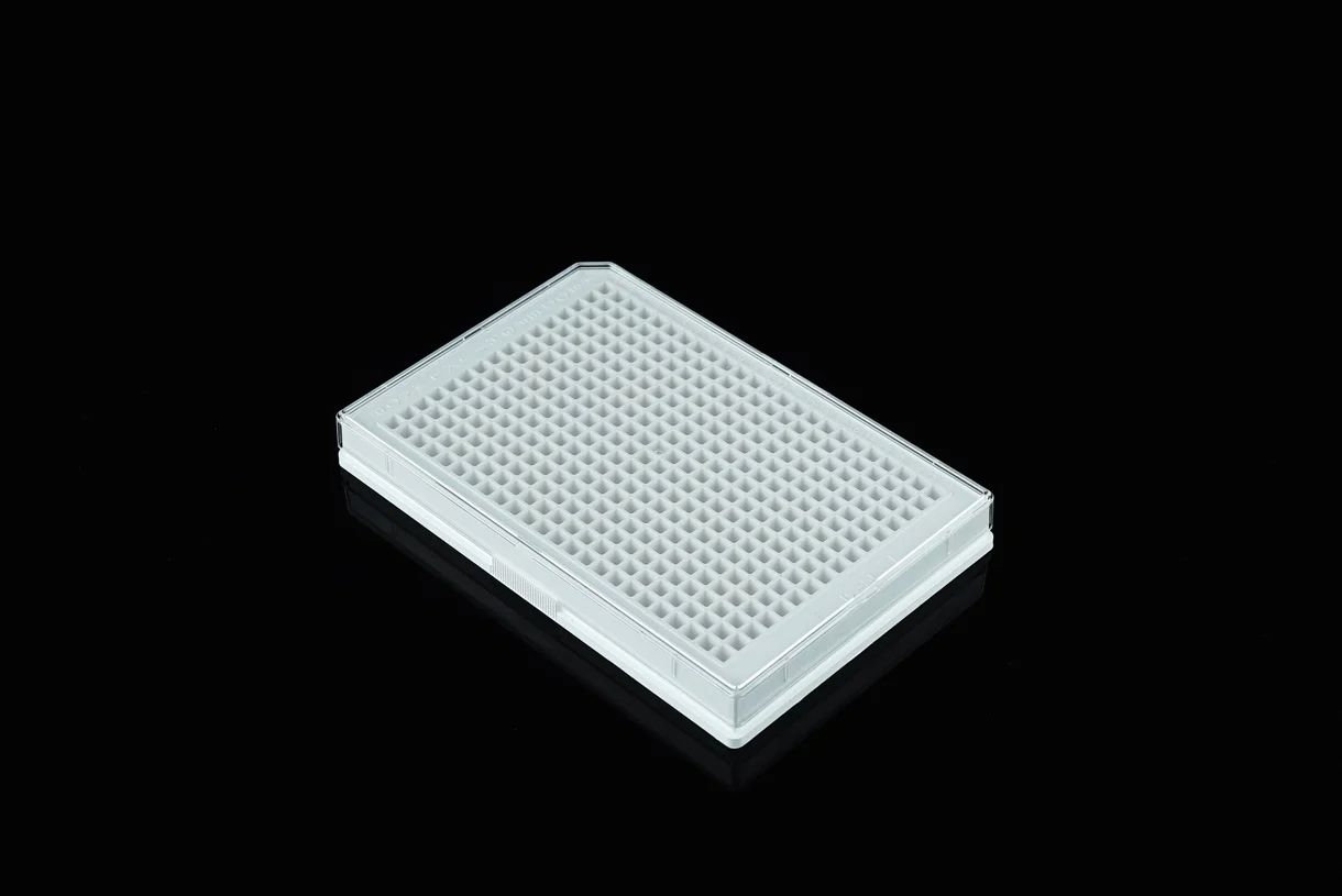 384 Well Cell Culture Plate, Black frame with clear PS bottom, with clear lid, Flat bottom, TC Treated, Sterile, 1/pack, 30/cs, INTP0384BBCL 384 Well Cell Culture Plate, Black frame with clear PS bottom, with clear lid, Flat bottom, TC Treated, Sterile, 1/pack, 30/cs, INTP0384BBCL
