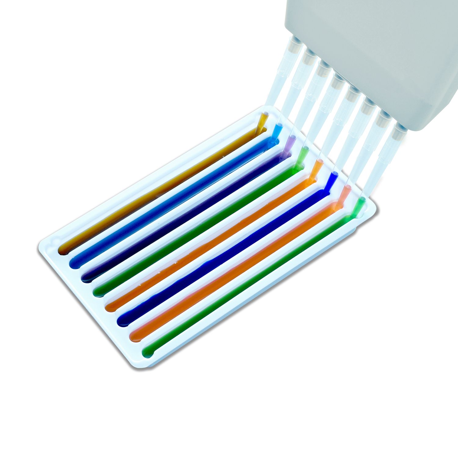 Multichannel Solution Reservoirs, 8-Channel, 48mL, holds up to 8 reagents, (8 x 6.0mL), sterile, PS, individually wrapped, 100/cs, MTP8208 Multichannel Solution Reservoirs, 8-Channel, 48mL, holds up to 8 reagents, (8 x 6.0mL), sterile, PS, individually wrapped, 100/cs, MTP8208