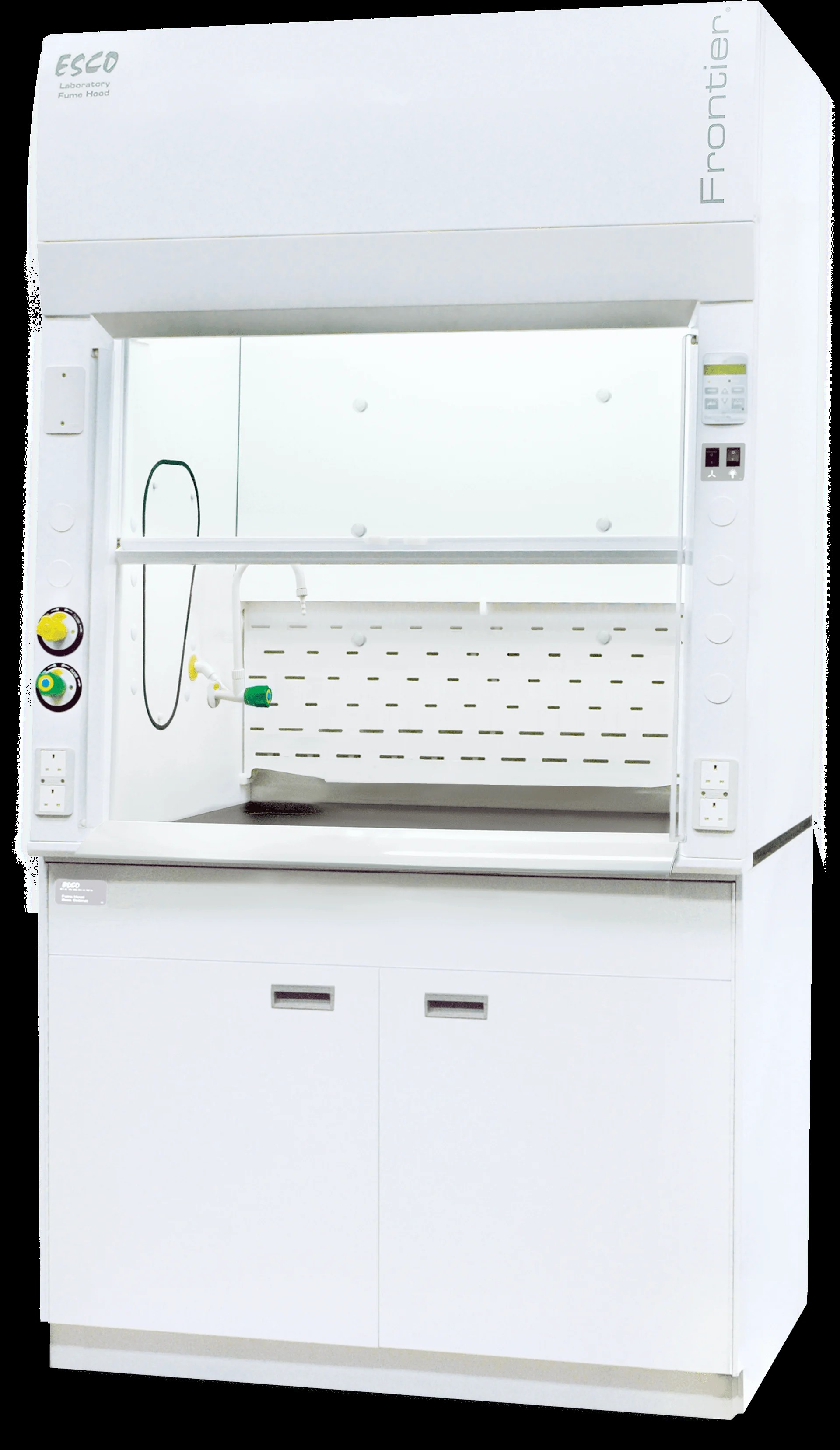 Esco® Frontier® Acela Fume Hood, 4ft/1.2m, Vertical Sash with Haysite (Fiberglass-Reinforced Plastic) Internal Liner, UL Configuration, (EFA-4UDUVW-9), 2090199