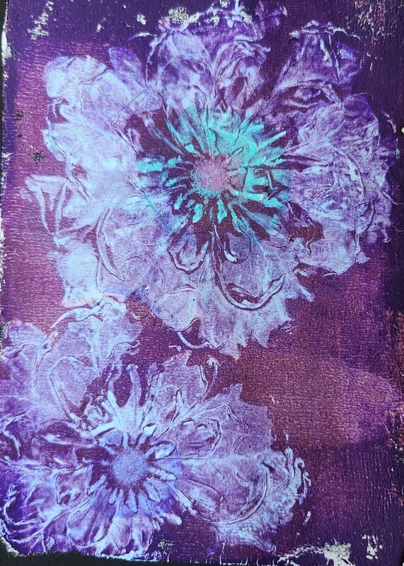 Gelli Print Flower #1