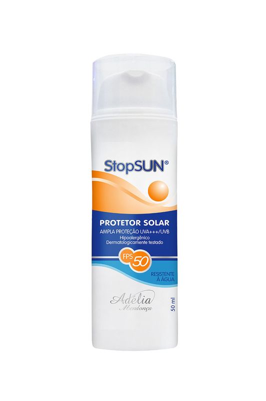 PROTETOR SOLAR RESISTENTE À ÁGUA COM FOTOPROTEÇÃO FPS 50 - 50ml