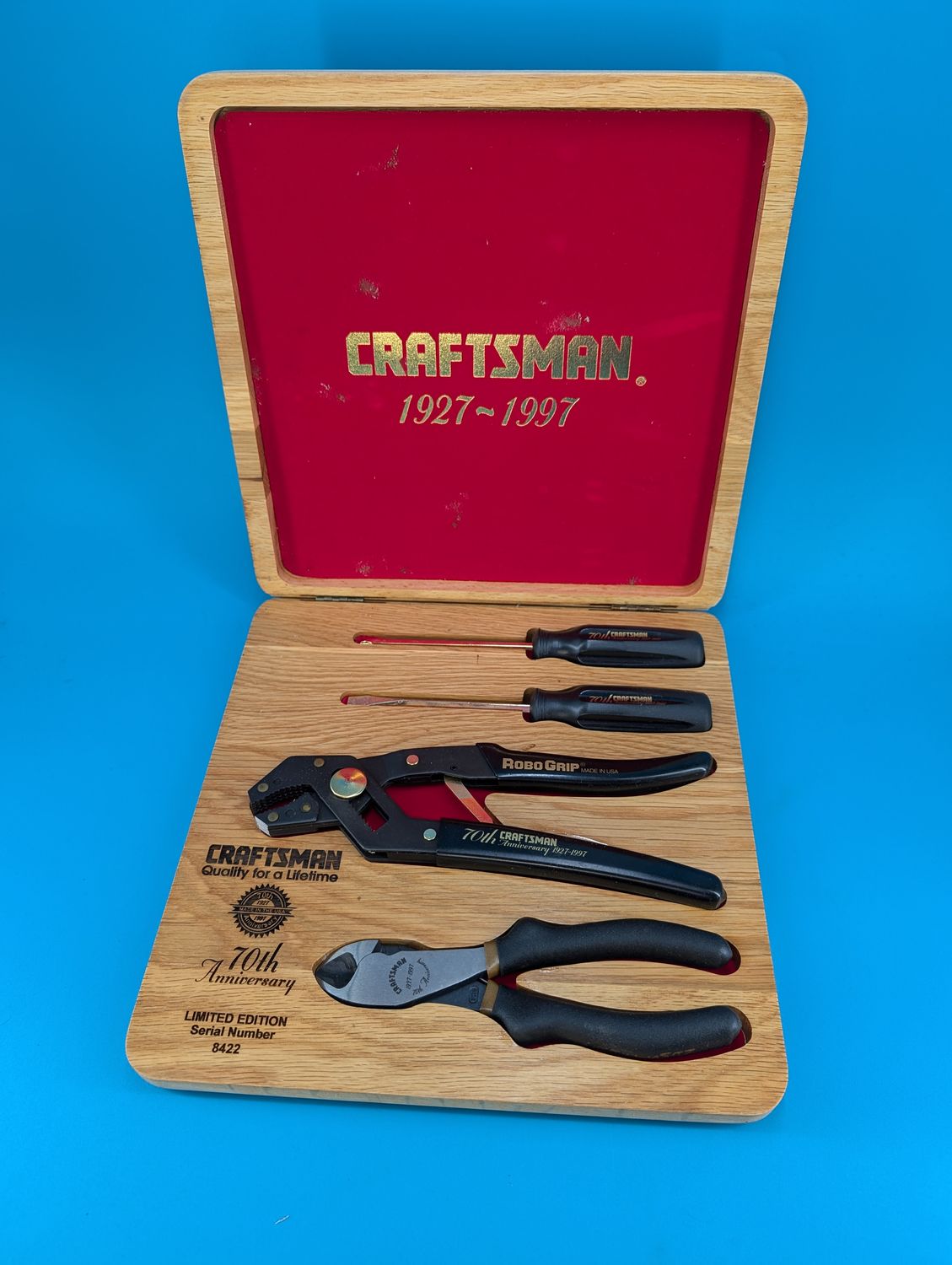 Four tools in the fancy box.
