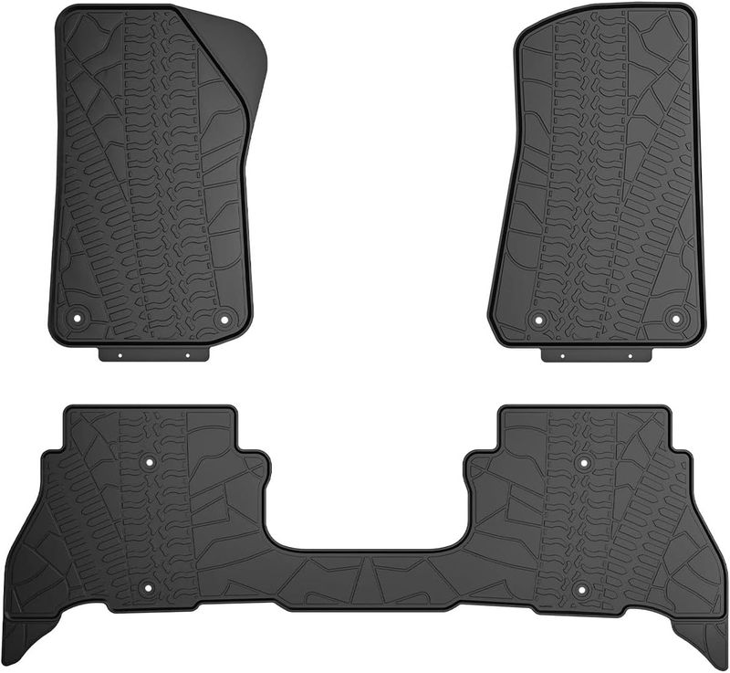 Wrangler Floor Mats Front and Back Seats