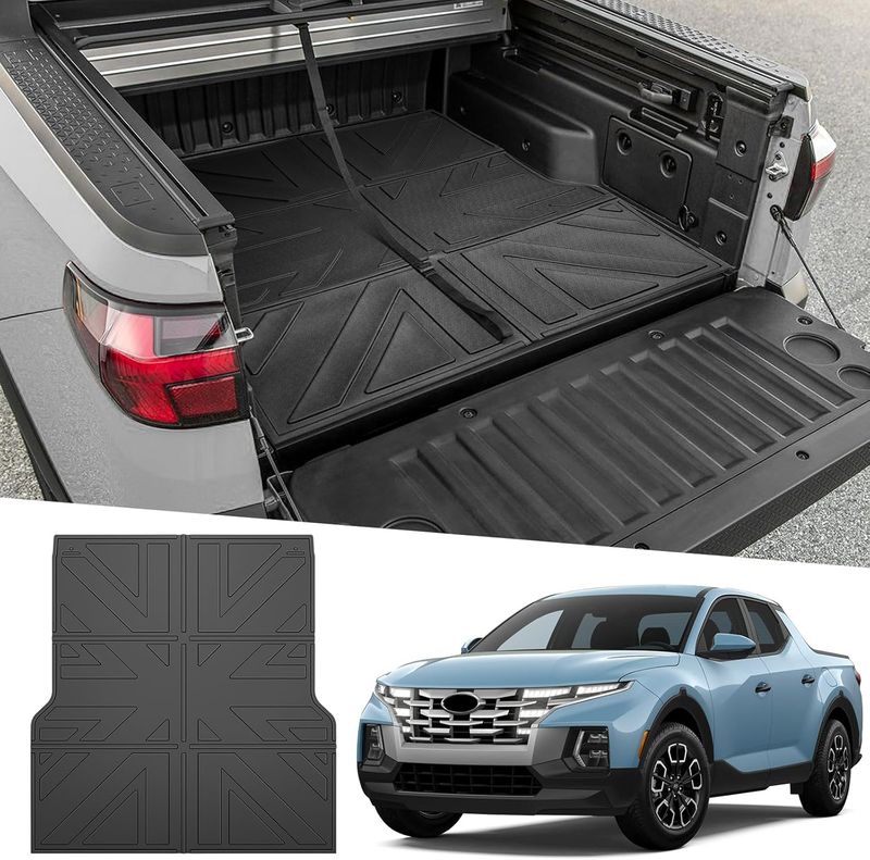 Hyundai Santa Cruz Bed with Black Mat Cover