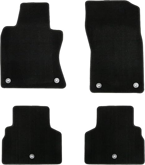Black Infiniti Q50 Floor Mats, Front and Back Seats