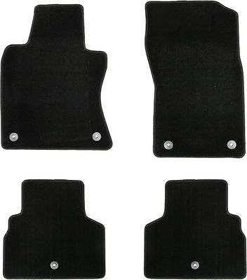 Black Infiniti Q50 Floor Mats, Front and Back Seats