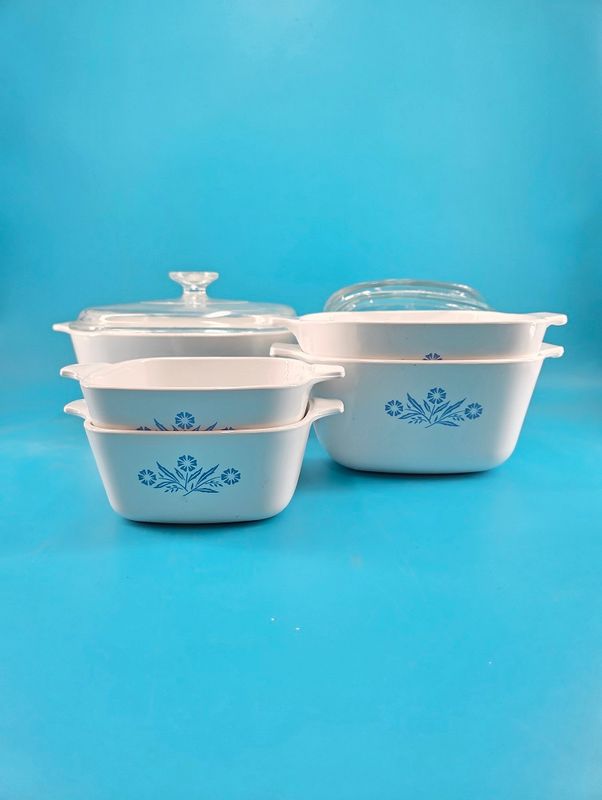 Corning Ware Casserole Set Blue Cornflower (4pcs)