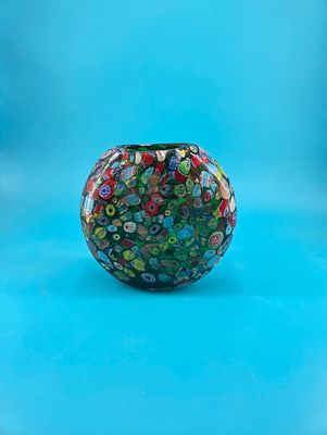 Murano Millefiori Style Glass Vase
