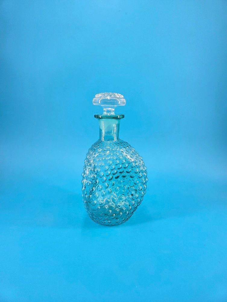 LE Smith Hobnail Pinch Decanter (Peacock Blue)
