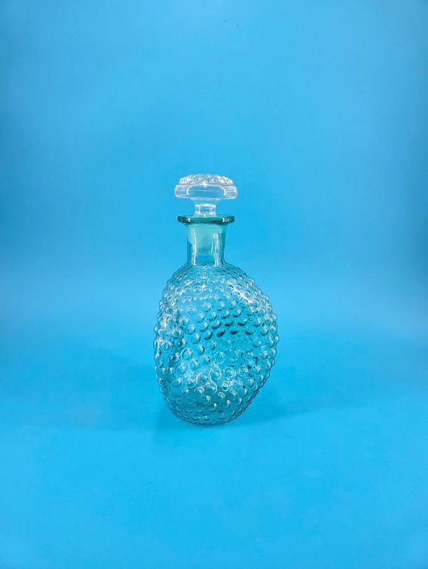 LE Smith Hobnail Pinch Decanter (Peacock Blue)