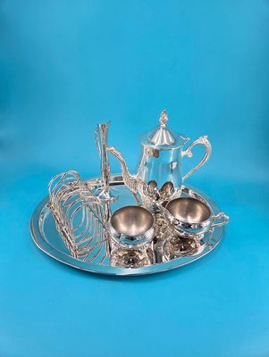 Classic Casuals Silver Plated Bed and Breakfast Set (6 pc)