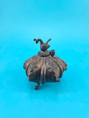 Three-Footed Persian Bronze Inkwell 