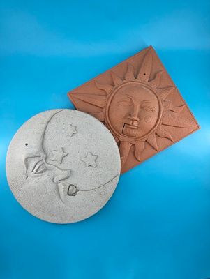 Gemmy Industries Galaxy Plaques - Singing Moon and Sun 