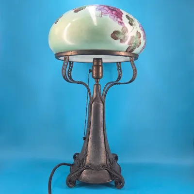 Pairpoint Lamp - Painted Grape Shade | ReStore Wichita