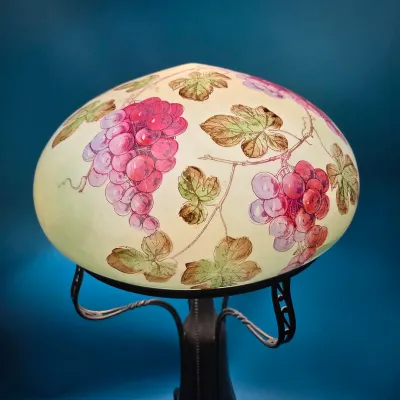 Pairpoint Lamp - Painted Grape Shade | ReStore Wichita
