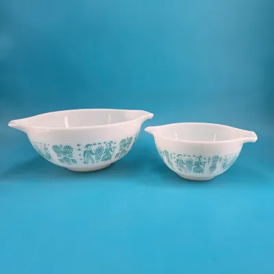 Pyrex Cinderella Mixing Bowls Amish Butterprint (#441, #443)