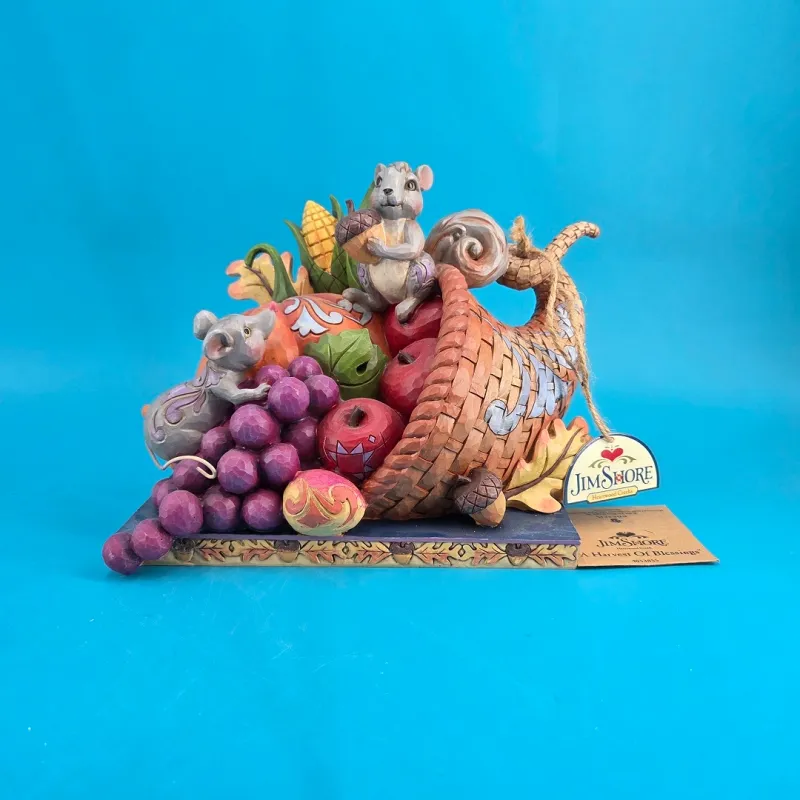 Jim Shore "A Harvest of Blessings" Cornucopia Figurine