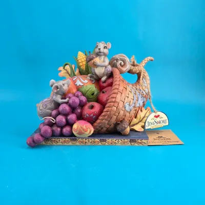 Jim Shore "A Harvest of Blessings" Cornucopia Figurine 