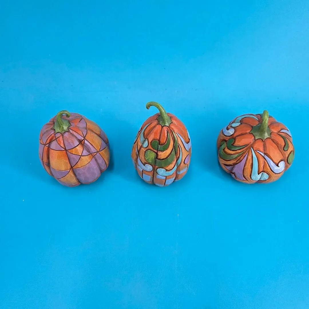 Jim Shore "Straight From The Patch" Pumpkin Figurines