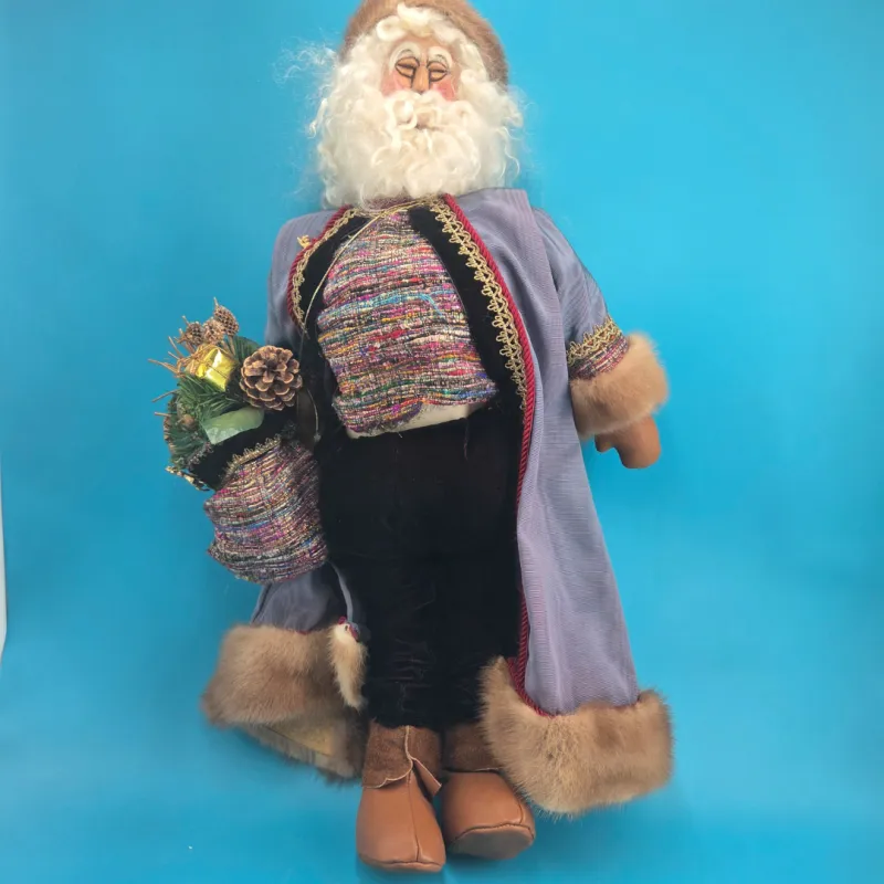 Vintage Handcrafted Santa Holiday Doll