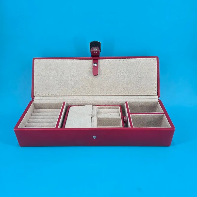 Wolf Designs LusterLoc Red Jewelry Box