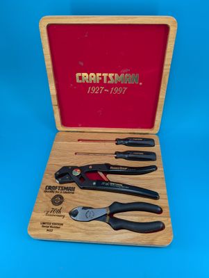 Craftsman 70th Anniversary 4-Piece Set Four tools in the fancy box.