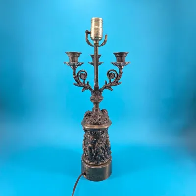 Bronze Cherub Candelabra Lamp (Leviton Bulb Socket) Bronze Cherub Candelabra Lamp (Leviton Bulb Socket)