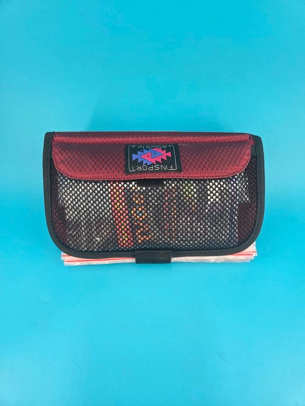 Finsport 8x4 Fishing Accessory Wallet (with lures) Red