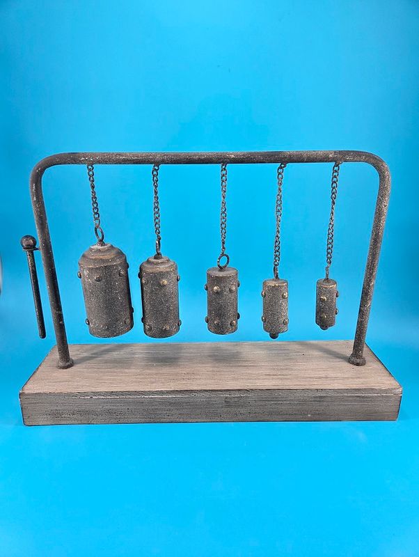 Five bells in descending size.