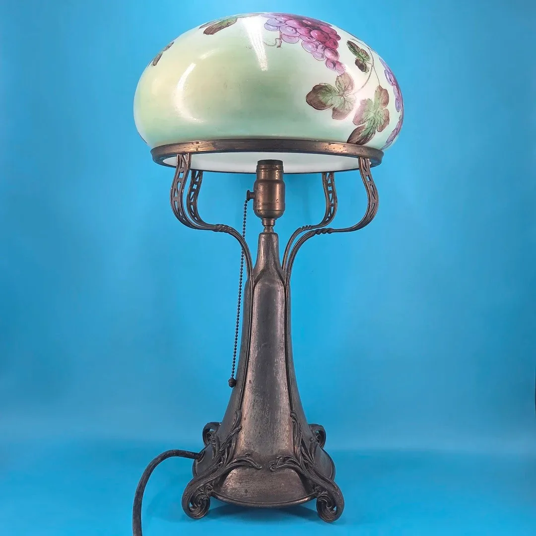 Pairpoint Lamp - Painted Grape Shade | ReStore Wichita